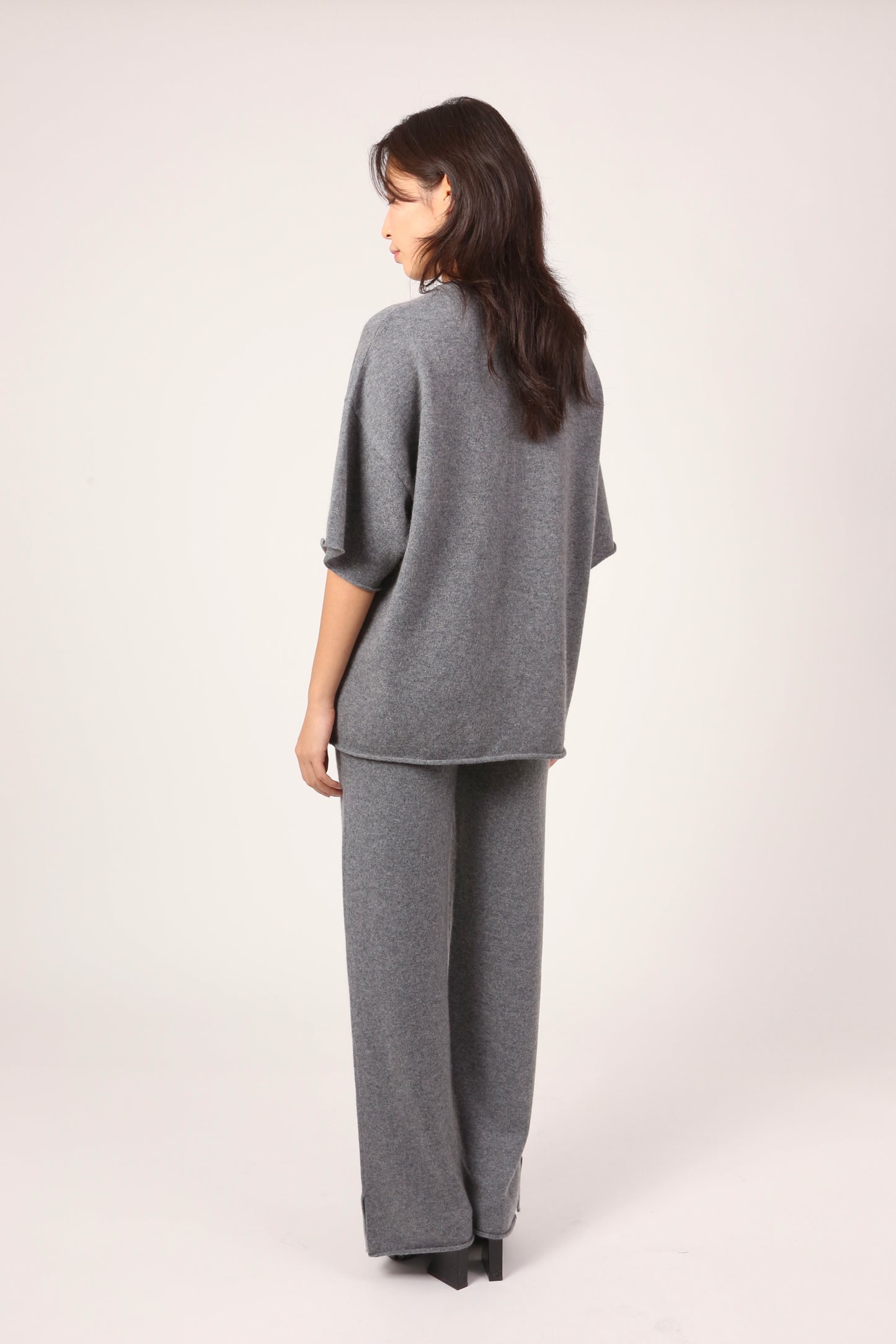 BIG TEE IN HEATHER GREY