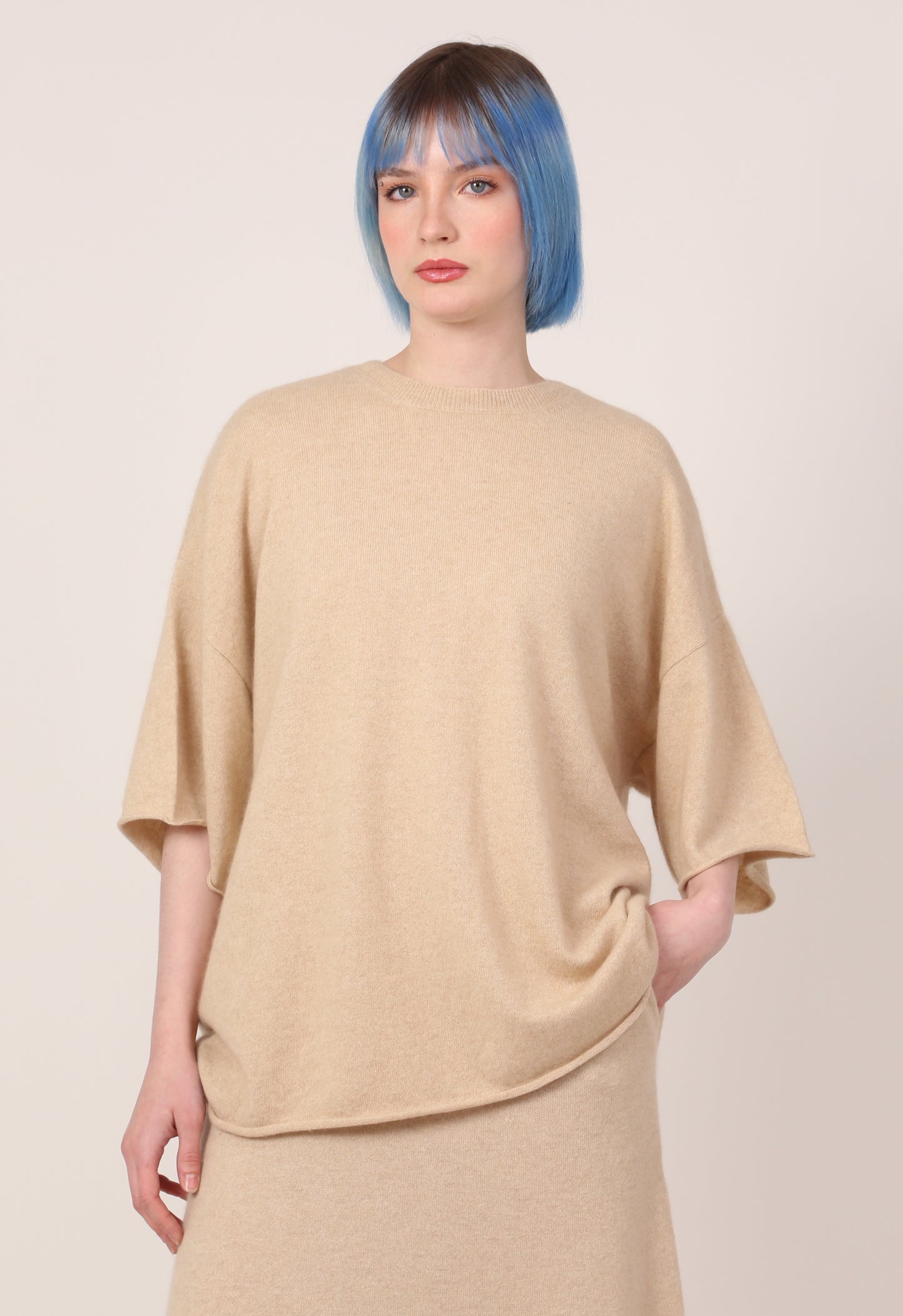 BIG TEE IN BEIGE