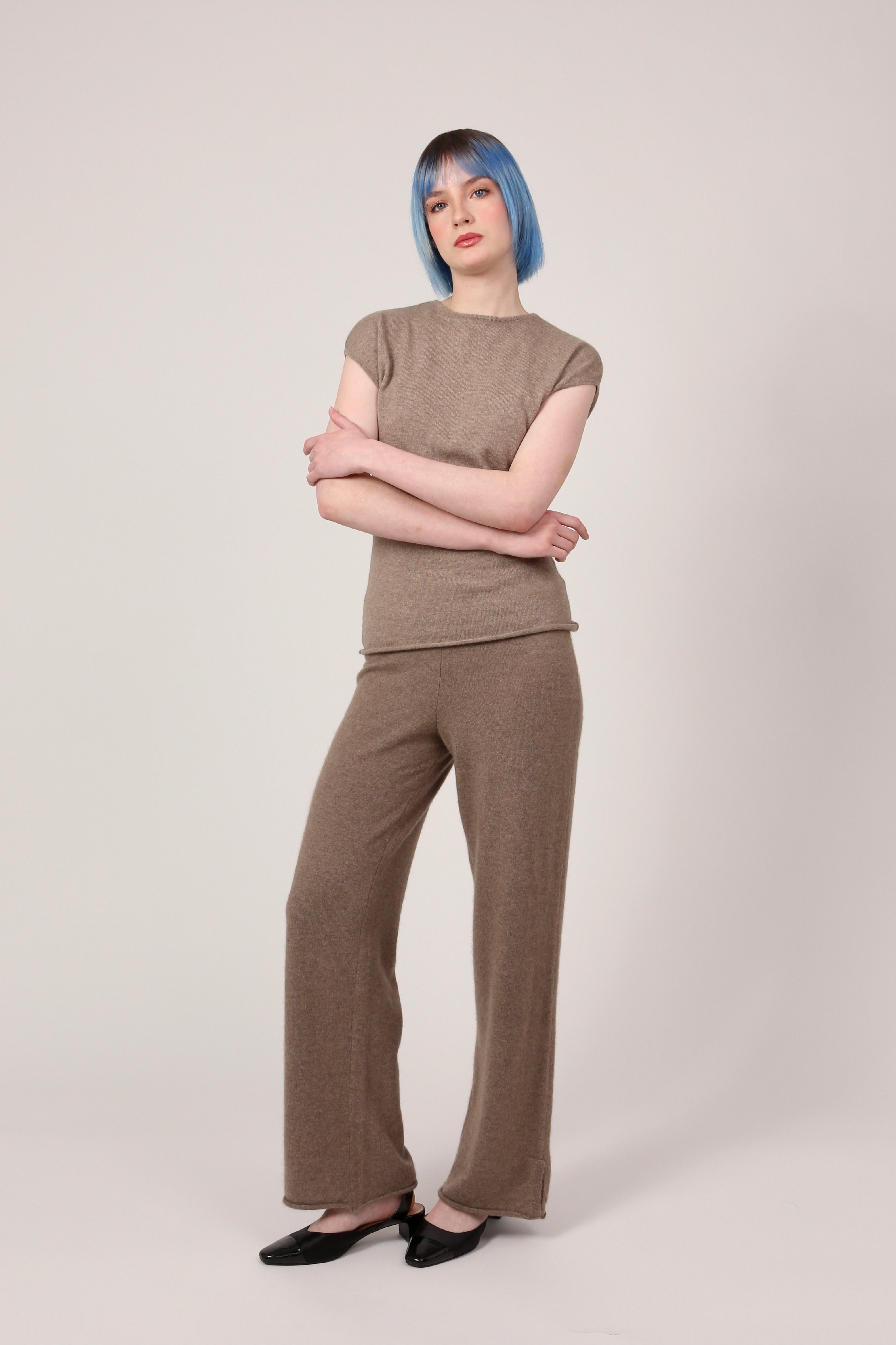 everyday trousers in natural brown