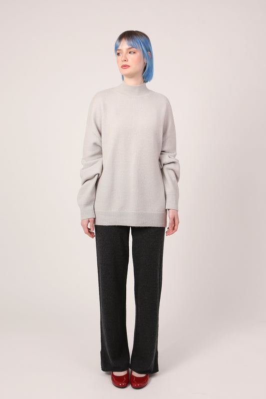 TURTLENECK JUMPER IN CLAY GREY