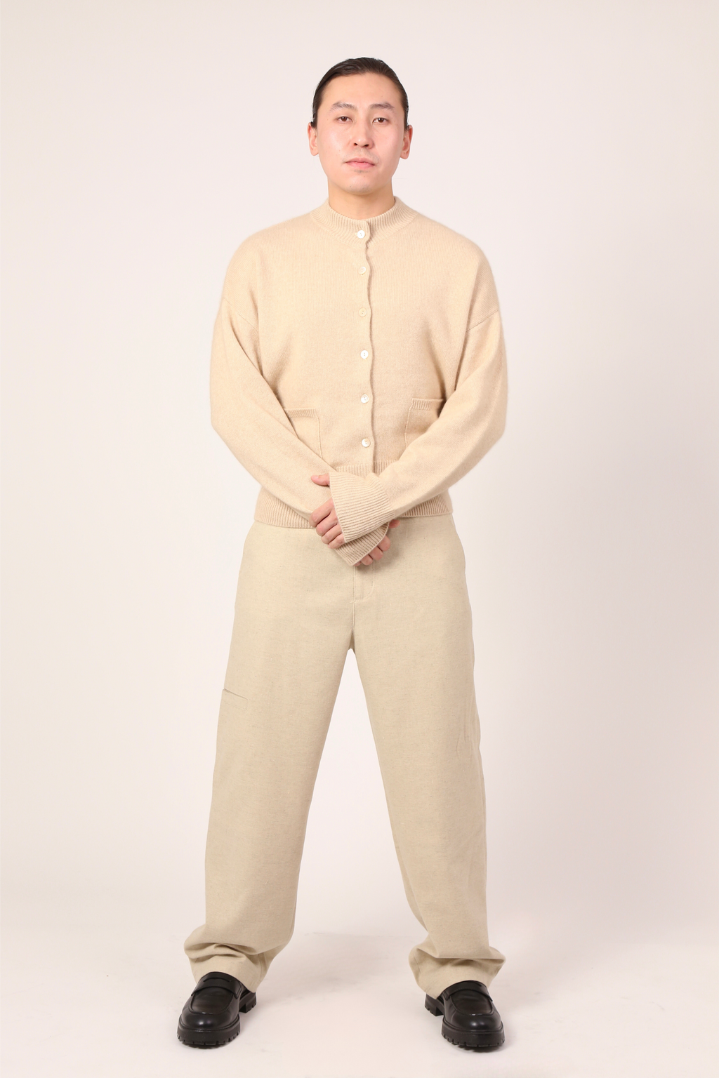 everyday cardi in beige