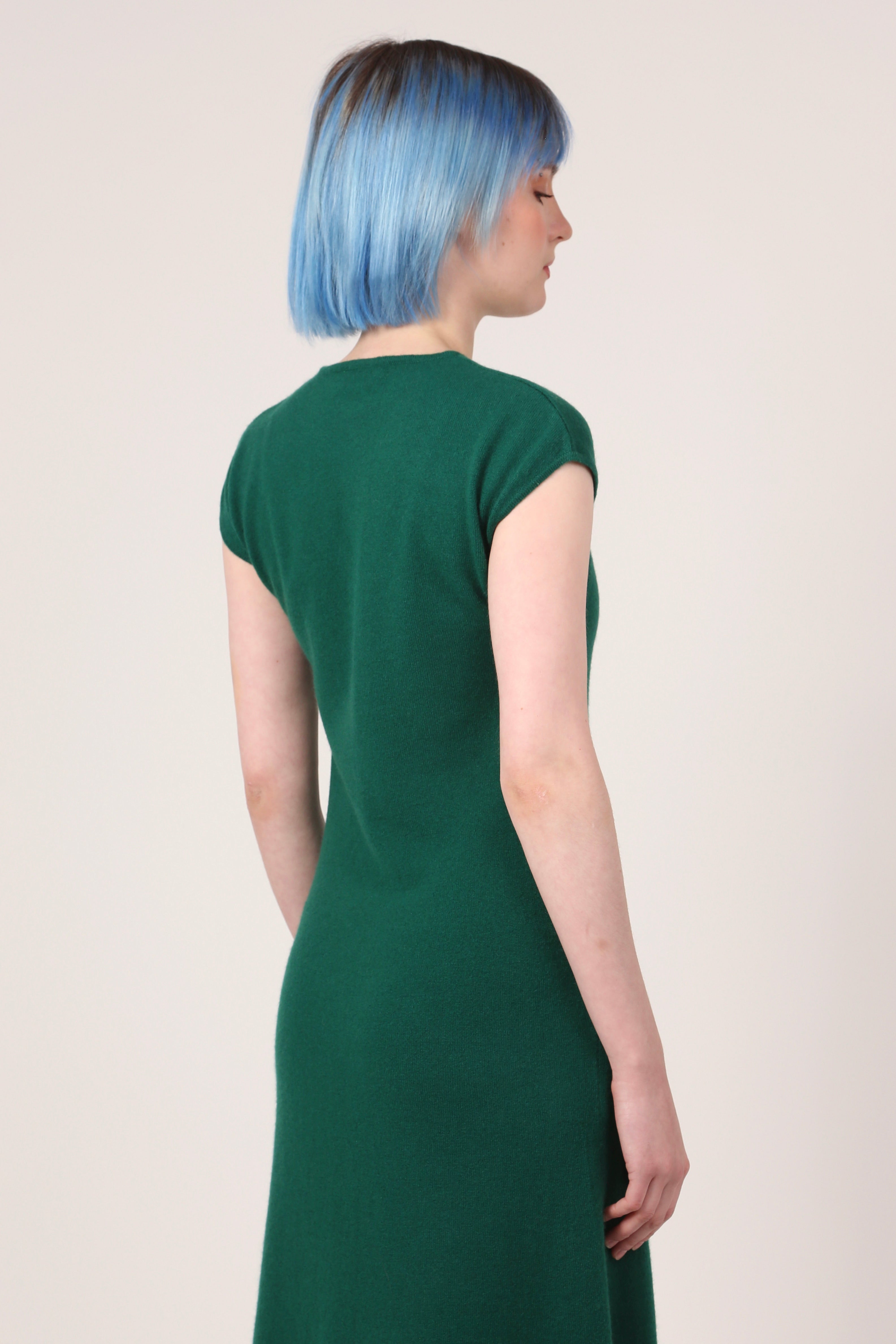 Dress in Forest Green Gr Cashmere Dress in Forest Green Gr Cashmere