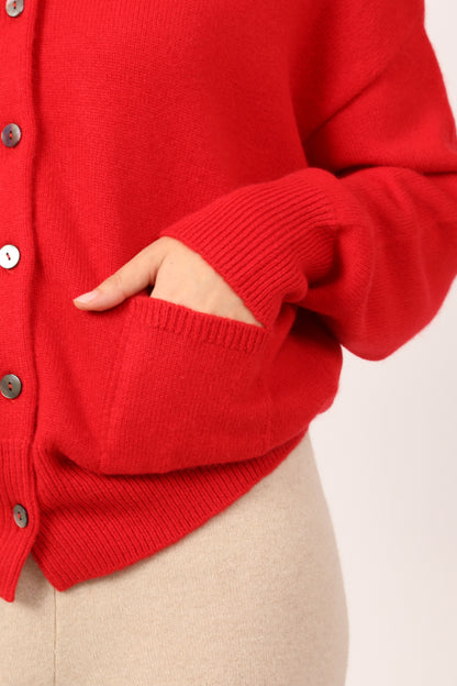 EVERYDAY CARDI IN RED