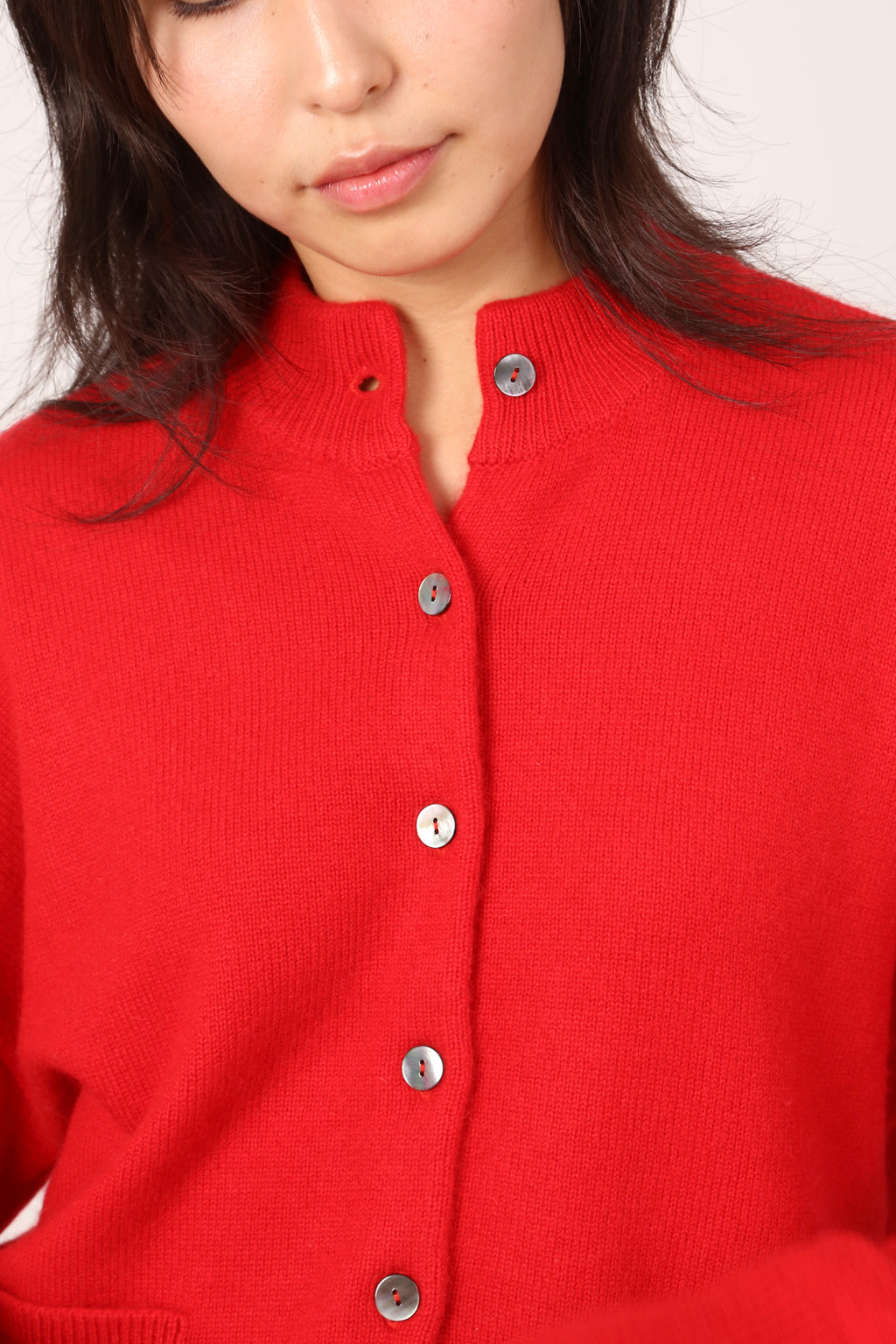 everyday cardi in red
