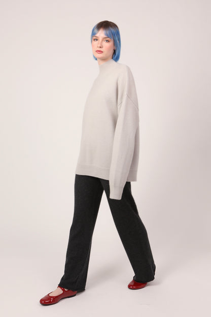 TURTLENECK JUMPER IN CLAY GREY