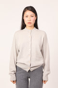 everyday cardi in clay grey