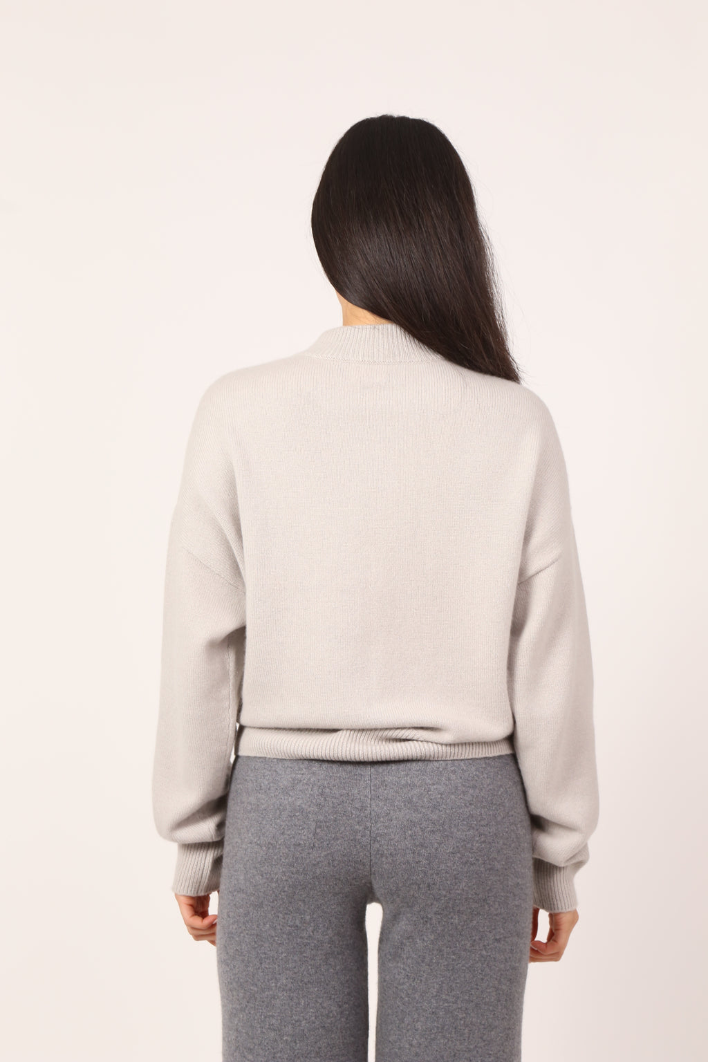 everyday cardi in clay grey