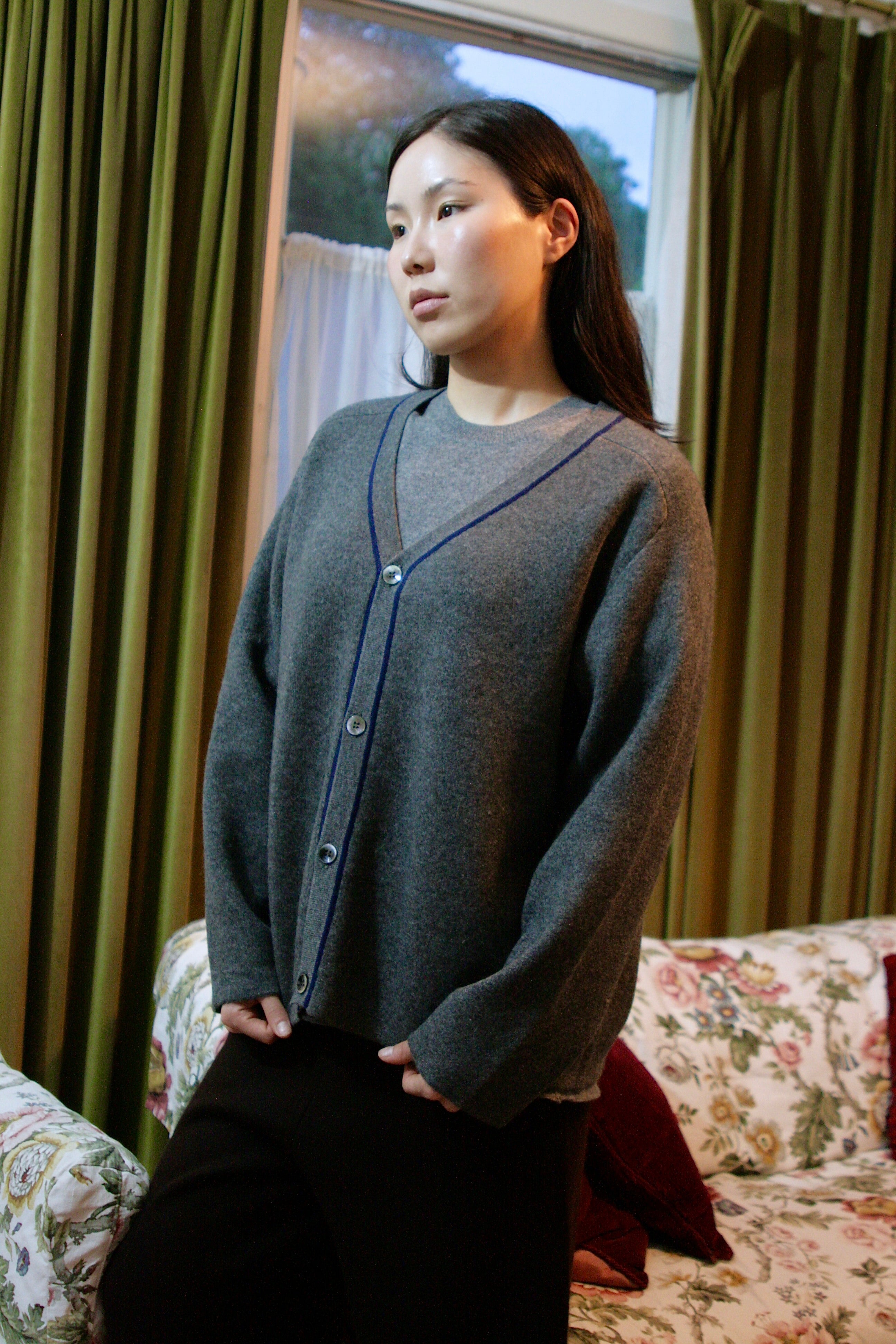 v-neck cardi